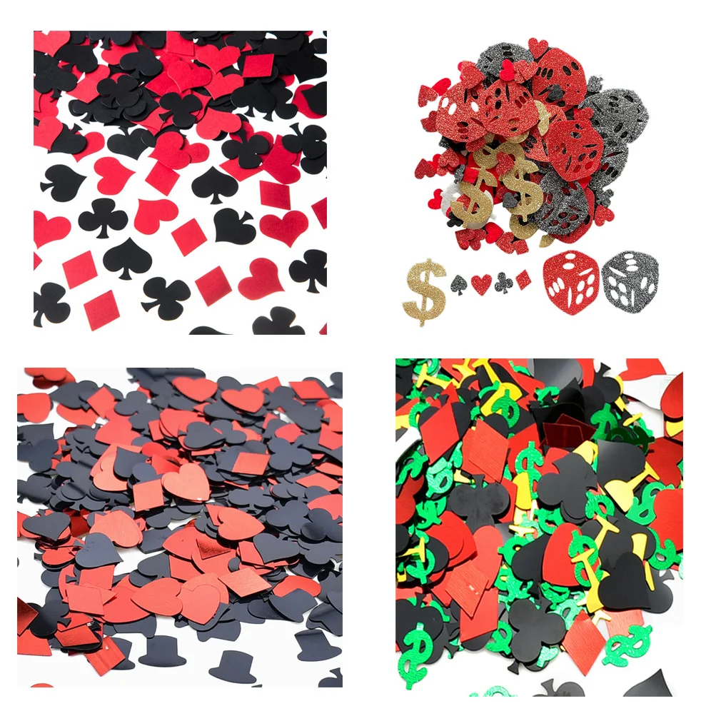 

15g Casino Poker Confetti Night Club Party Casino Party Metallic Foil Table Scatters Wedding Birthday Baby Shower Decorations
