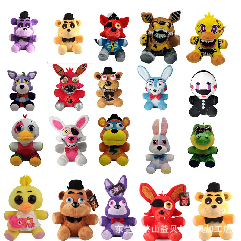 

18 см Fnaf плюшевые игрушки Kawaii Freddies животные Фокси Бонни медведь Лента Мягкие плюшевые искусственные плюшевые подарки для детей на день рождения