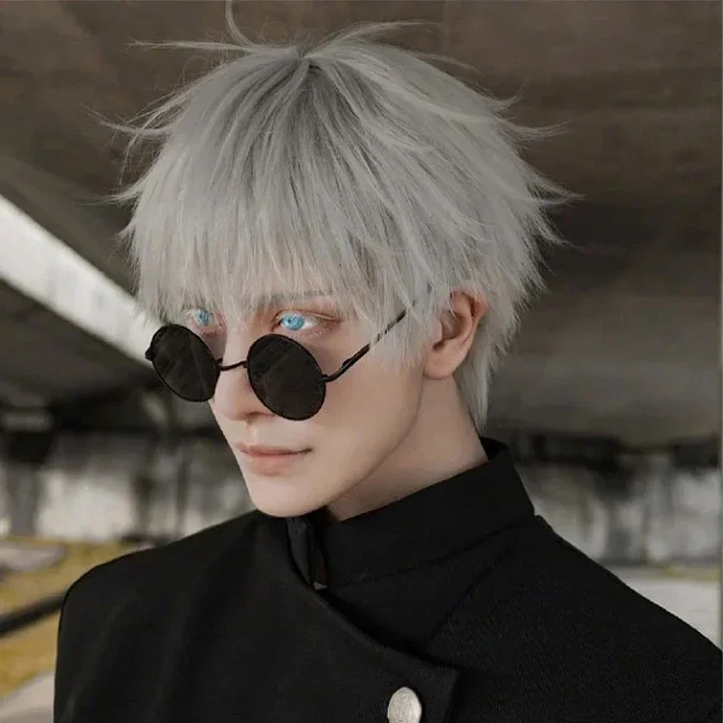 Cosplay Costumes Jujutsu Kaisen Gojo Satoru Cosplay Glasses Eyewear Anime Halloween Black Glasses Costume Props Accessories