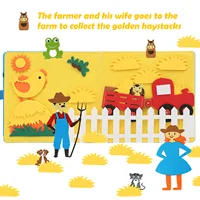 Montessori Farm Animals Cloth Book
