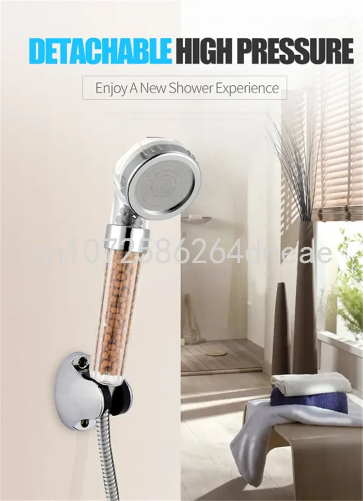 

Shower Head Adjustable High Pressure Water Saving Shower Head Water Massage Shower Head Hook Hose Bathroom Accessories