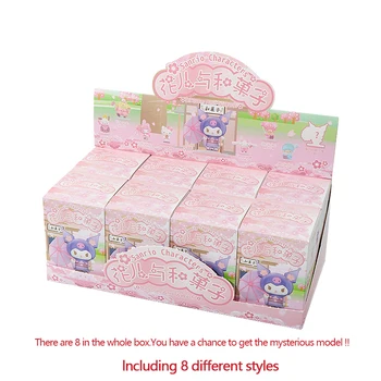 Sanrio Series Blind Box Kuromi Cinnamoroll Hello Kitty Melody Pocahcco Figure Toys Flowers And Fruits Doll Collection Cute 1