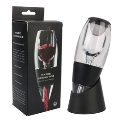 Premium Wine & Whisky Aerator Decanter with Filter and Base - Enhanced Pouring Experience (Black)