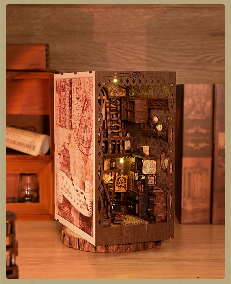 Scholar's Dream SL-09 DIY Wooden Book Nook