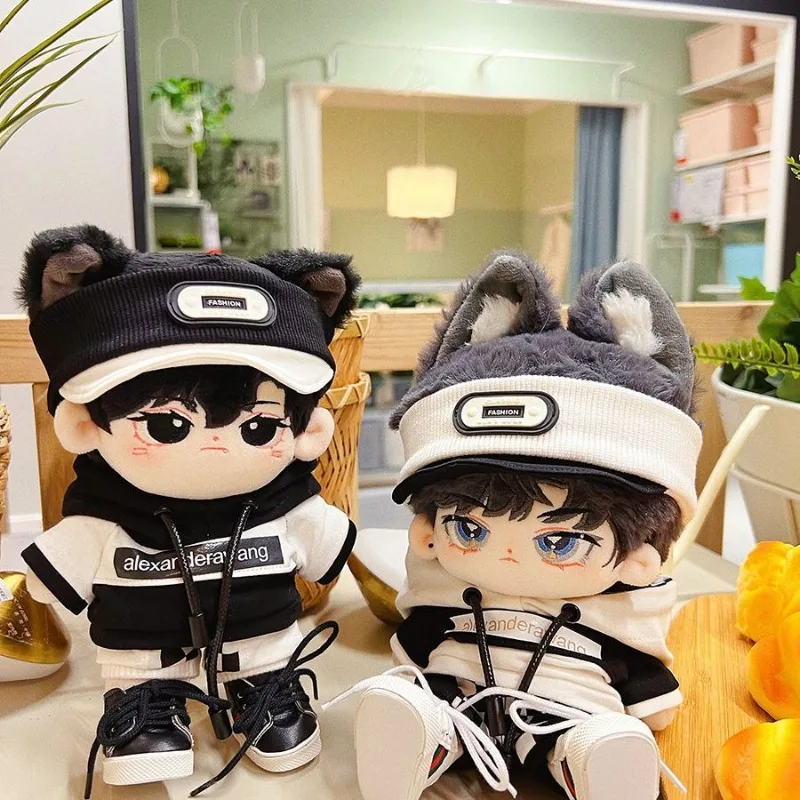 

Baby clothes 20cm black and white British sports set original attribute free cool cotton doll clothes 15cm