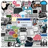 50PCS Cool Engineer Programming Network Coding Hacker MEME Stickers Vinyl DIY Computer Laptop Motorcycle Helmet Car Sticker 1