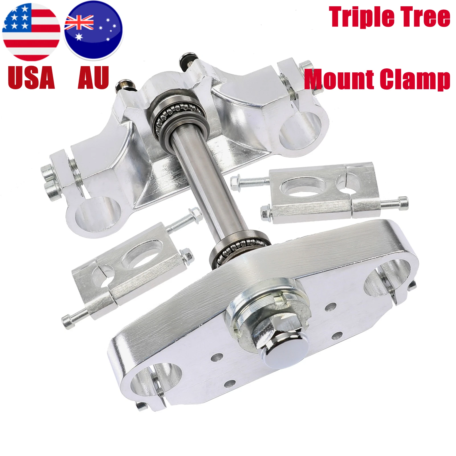 

Front Fork 33mm Triple Tree 22mm Mount Clamp Bar Riser For 110cc 125cc 140cc Thumpstar SSR SDG Dirt Pit BikeCRF50 XR50 Apoll