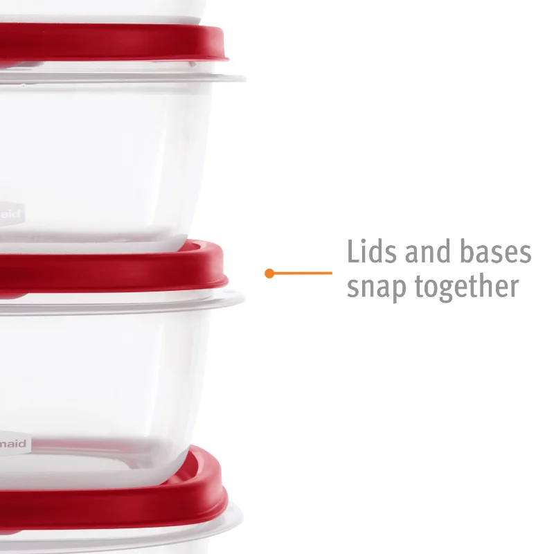 Rubbermaid 34pc Plastic Food Storage Container Set