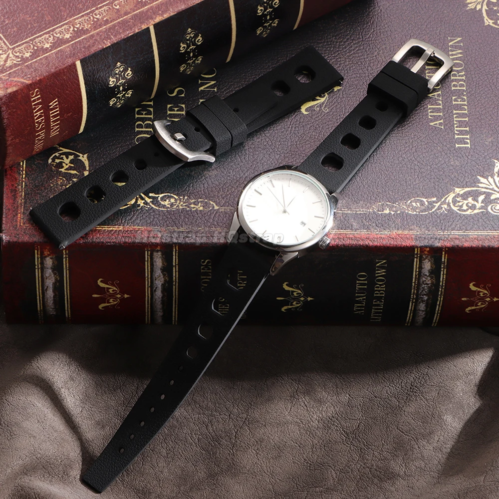 Tropical Breeze Silicone Watch Strap - Soft, Breathable, Quick Release Wristband