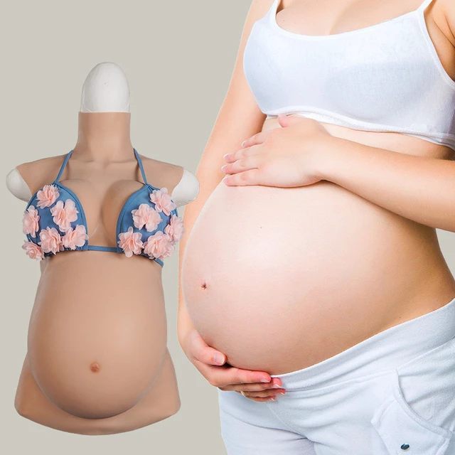 Vientre Artificial de silicona para embarazadas, accesorios de fotografía  de rendimiento de barriga, travesti, Cosplay de vientre suave - AliExpress