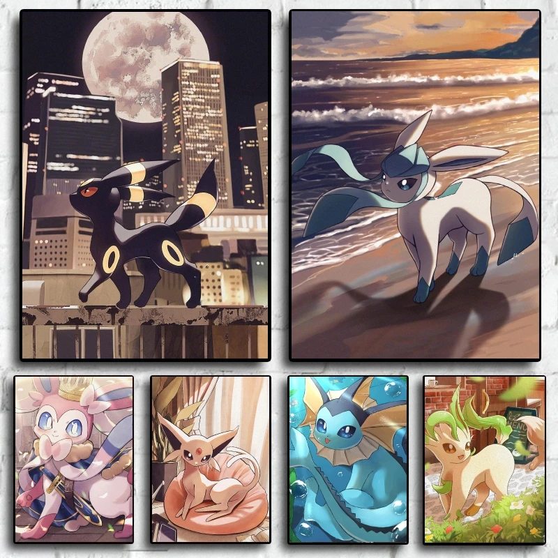 

Pokemon Umbreon Anime Character Pictures High Quality Art Cartoon Living Room Prints Decorative Wall Poster Home Kid Gift