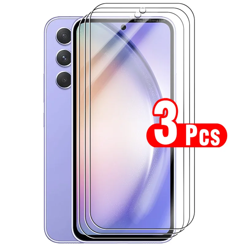 3-Pack Tempered Glass Screen Protectors - Premium Armor Safety Film, 6.4 Inches