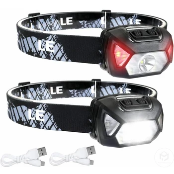 6 Modes Usb Rechargeable Headlamp IPX4 Waterproof Headlight Flashlights LED Head Lamp With Red Green Light For Outdoor Fishing 1
