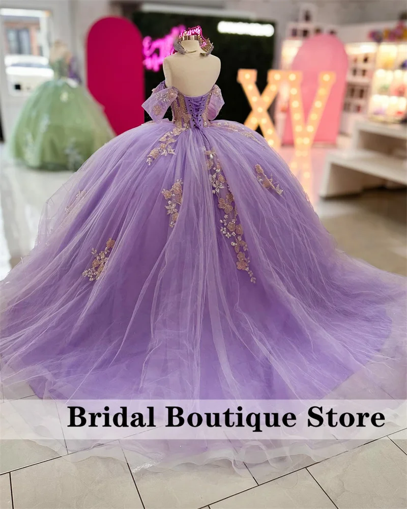 Quinceanera Dresses Sweet 16 Dresses Ball Gown Flower Butterfly Appliques Crystals Beading Sequins Customized