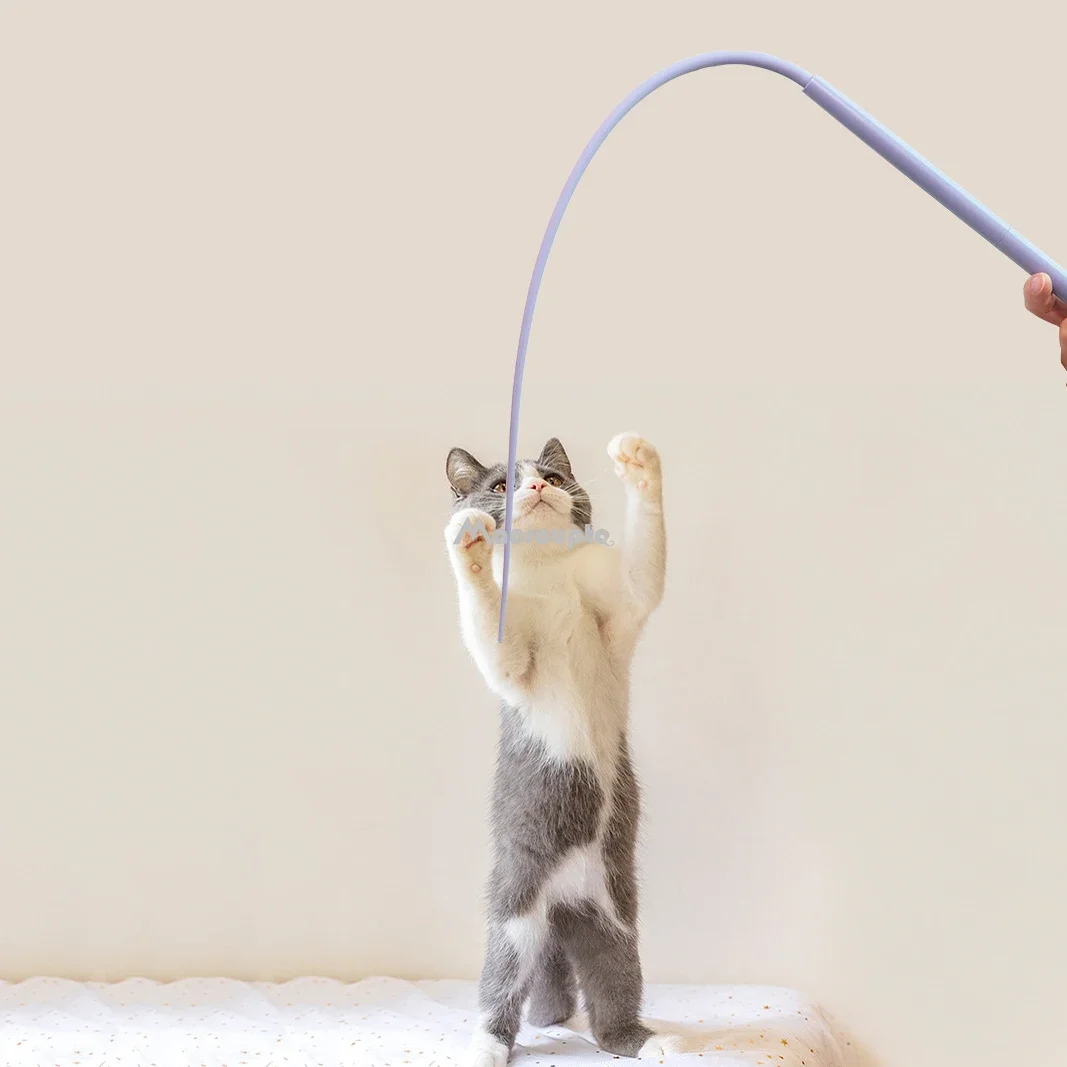 Simulated Mouse Tail Cat Toy Cat Teaser Funny Stick Silicone Long Tail Pet Interactive Toys for Cats Kitten Hunting Pet Products Simulated Mouse Tail Cat Toy Cat Teaser Funny Stick Silicone Long Tail Pet Interactive Toys for Cats Kitten Hunting Pet Products