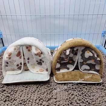 Hammock Small Animals Pet House Hamster Nest Guinea Pig Ferret Squirrel Rabbit Winter Warm Cotton Hang Beds