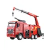 HUINA 1:18 Semi-Alloy Remote Control Van Fire Trucks 9CH City Engineering Aerial Ladder Sprinkler Truck RC Toy for Children Gift 5