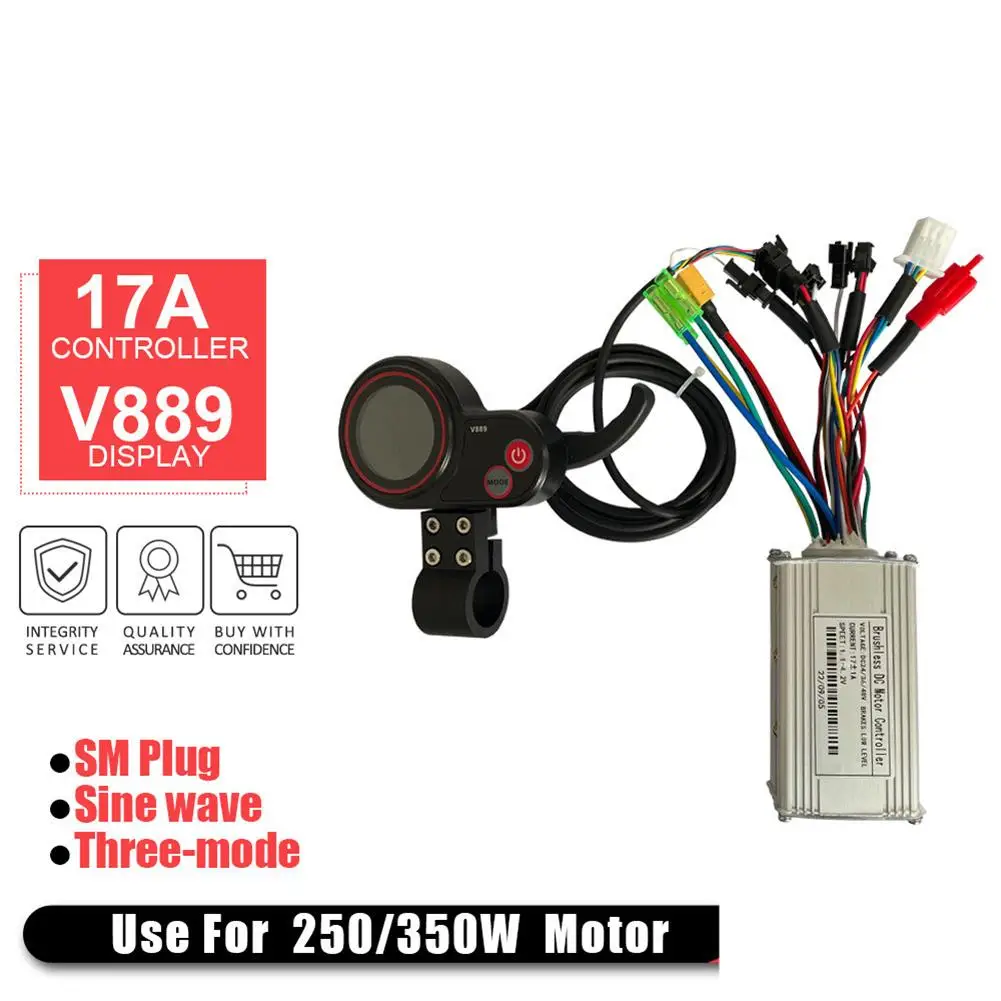 

M4 Electric Scooter 17a Controller With V889 Display Color Display Electric Bicycle Conversion Kit Dropship