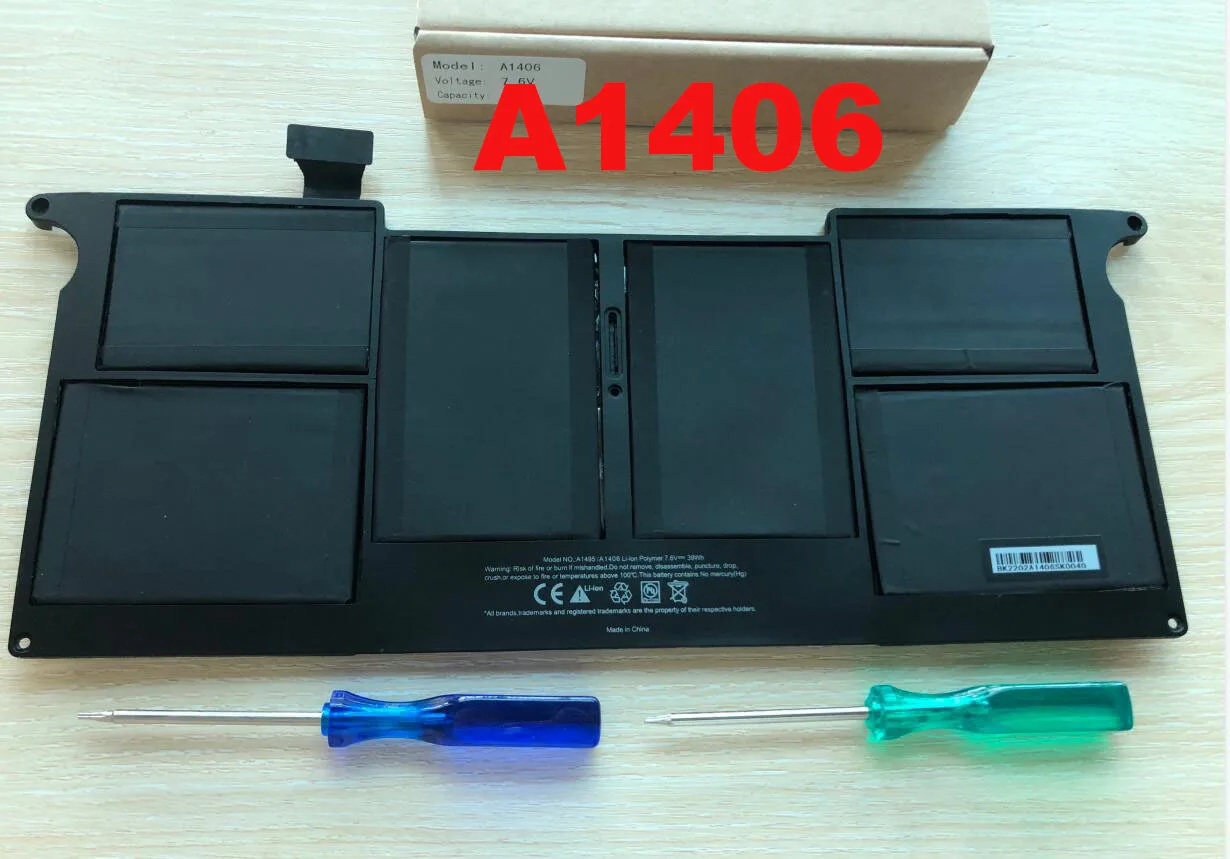 Bateria do Portátil para Apple Macbook Air 11 A1370 Mid 2011 A1465 20122023 35wh 7.3v Bateria de Substituição A1406 A1495 - Imagem 6