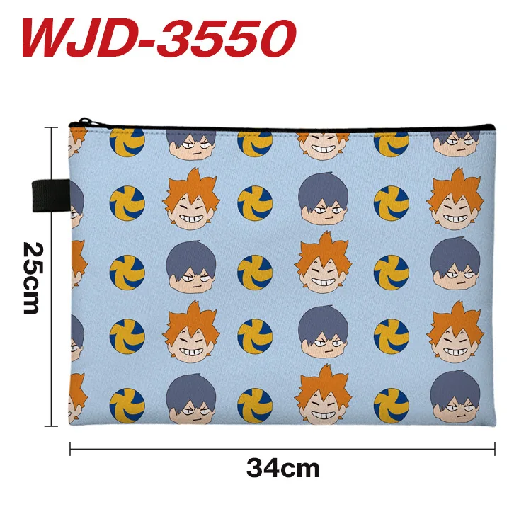 

Anime Haikyuu!! Tobio Kageyama Oikawa Tooru Zipper Pockets Folders For Notebook Binder Files Reports Binder 1069