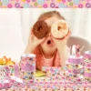 12 Rolls Cartoon Donut Design Paper Washi Tapes Masking Tape Birthday Gift For Girl DIY Handbook Scrapbooking Sticker Label 2