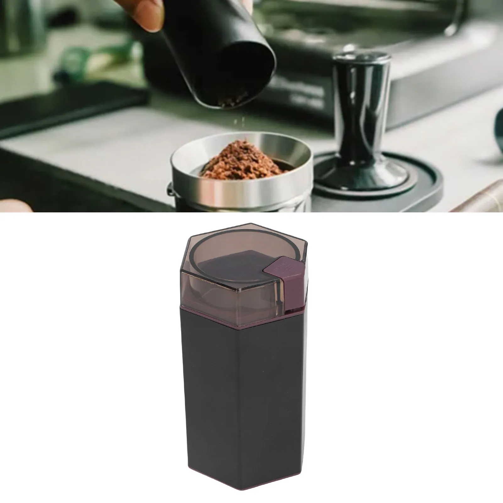 Coffee Bean Grinder Electric Coffee Grinder 150W 30000RPM Transparent Lid Electric Coffee Bean Mill with Cleaning Brush for Home