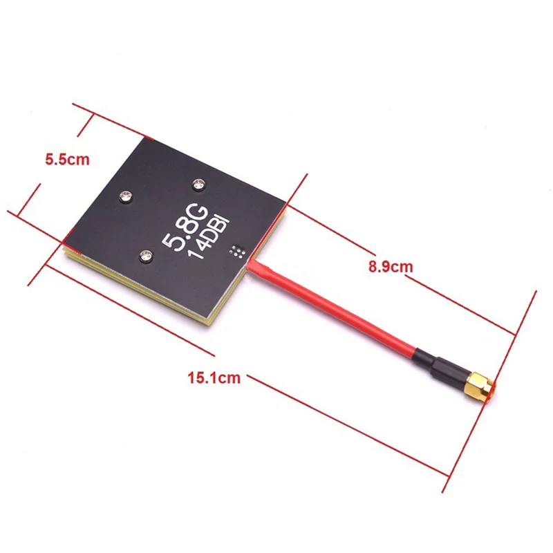 FPV 5.8G 14Dbi High Gain Panel Antenna For Phantom/Transmitter RC832 RC805 Receiver QAV250 F450 Quadcopter (RP-SMA) Easy Install