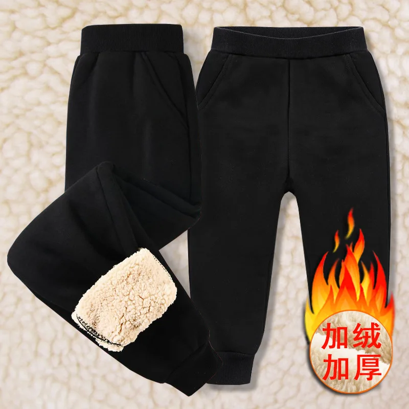 Children Cashmere Sweatpants for Boys Girls Winter Thick Casual Sports Pants Kids Warm Long Pants Trousers 3-14 Years Teenage girls pants boys pants kids pants girls trousers