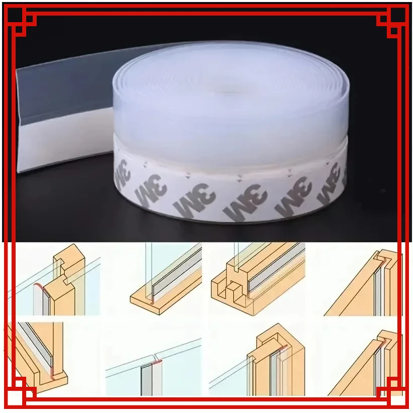 Clear Balcony Sliding Window Weatherproof Seal Strip