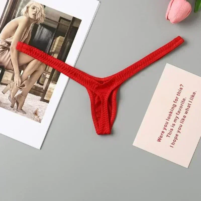 thumbnail image 1 of Nueva tanga con escote en V profundo para mujer, línea transpirable, sexy, de cintura baja, mini bragas, tangas de bikini, bragas femeninas, ropa interior para mujer, 1 of 5