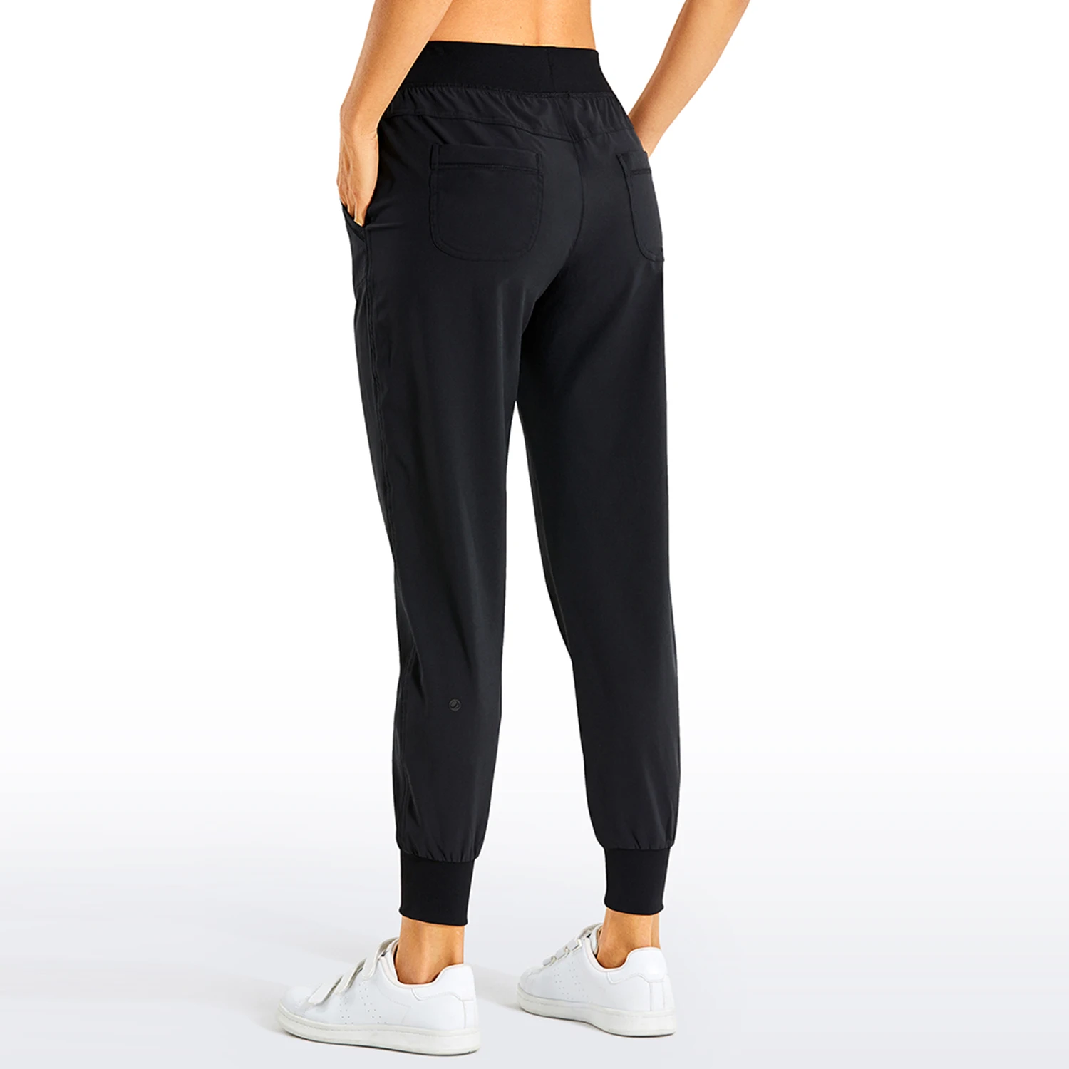 CRZ YOGA Women's Lightweight Workout Joggers 27.5 Mesh Side