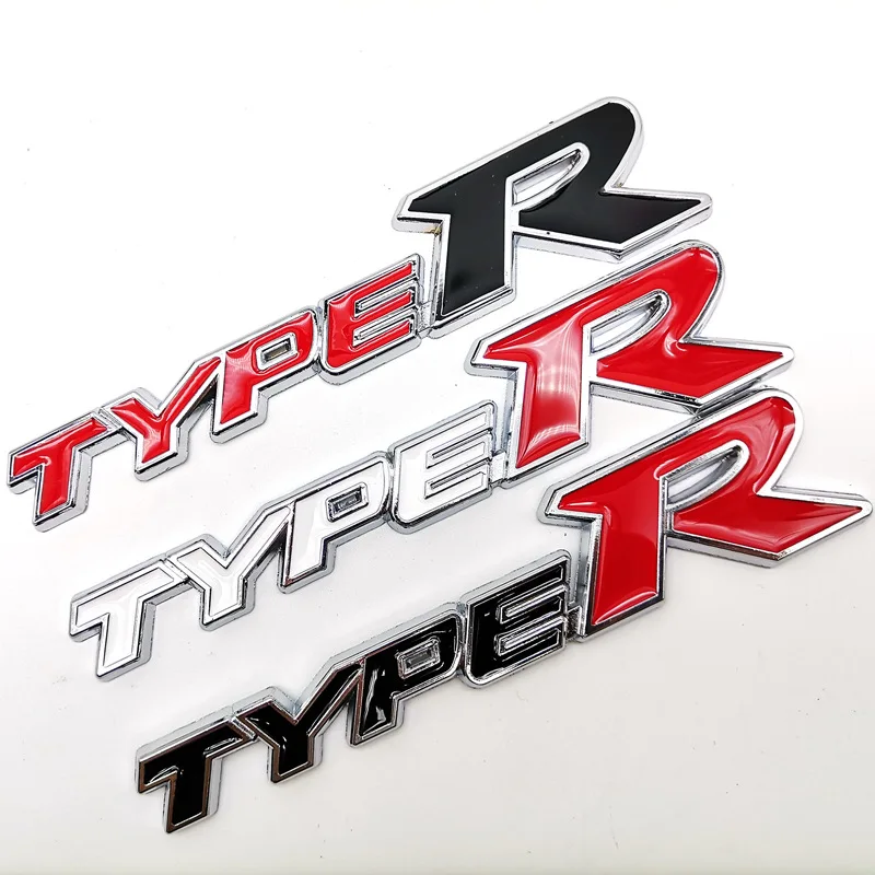 Automobile Sticker Car Body Emblem Trunk Decalcomanie Type-R Logo Sticker Per Honda Accord Civic Odyssey City Spirior Crz Odyssey City