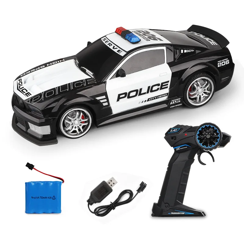 1/12 RC Car Police High Speed Cars Super Fast Remote Control Toy