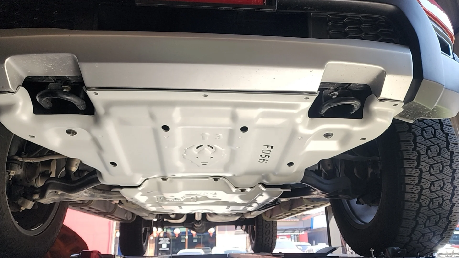 Junxi Aluminum Engine Guard Cover Bottom Protection Skid Plate for Ford Everest t9 Accessories Parts