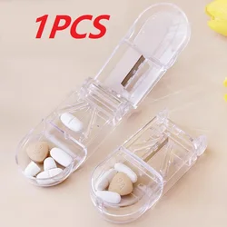 Round Pill Case - Portable Weekly Tablet Organizer and Storage Container (1PCS)