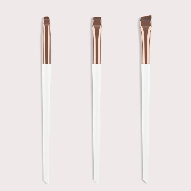 

3Pcs Eye Makeup Brushes Flat Eyebrow Eyeliner Brush Professional Angled Eyes Brow Pincel Maquiagem Make Up Cosmetic Tools