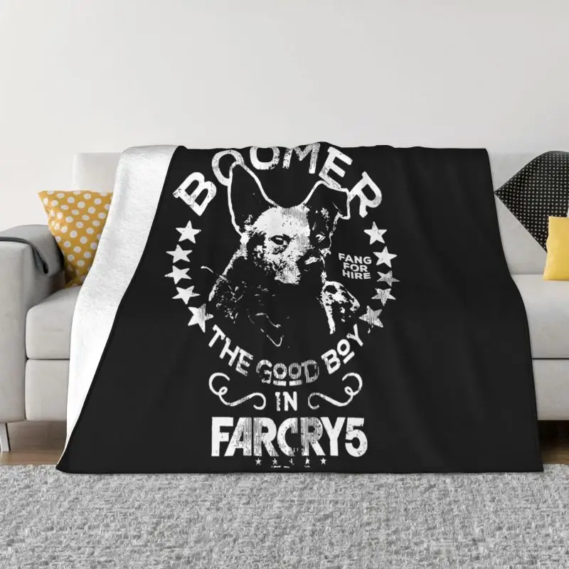 Far Cry 5 New Dawn Boomero Fang A Noleggio Ubisoft Dog Good Boy Coperta Trapunta Moda Sul Divano Pelliccia Sintetica Visone Coperta Da Campeggio