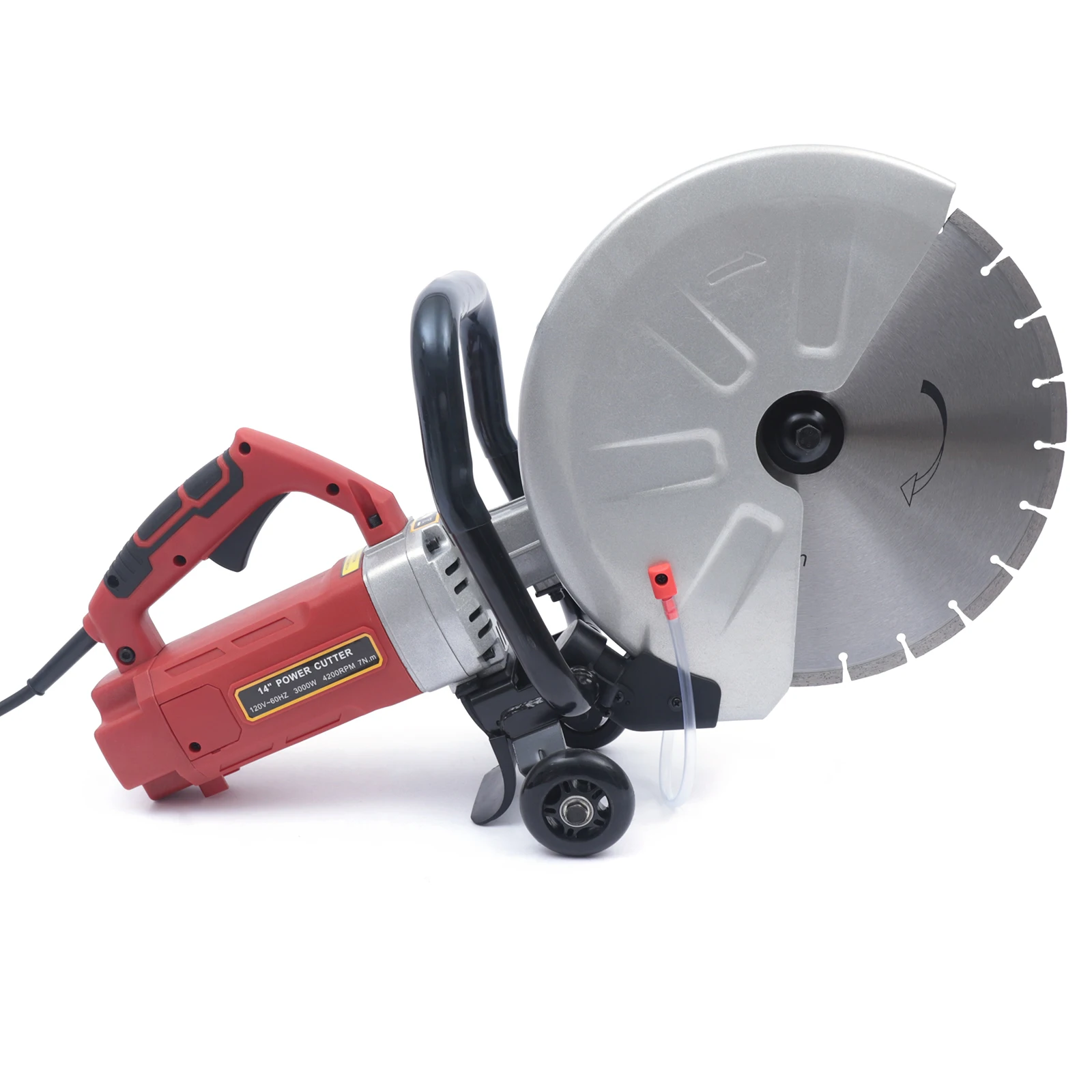 

14" Electric Concrete Cut Off Saw Circular Cutter Masonry Paver Wet/Dry Rescue Grooving Machine 5500rpm 3000W