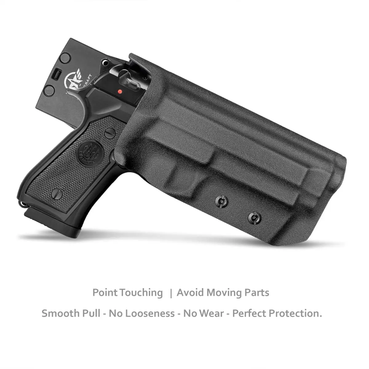 Beretta 92FS 92A1 96A1 Holster OWB Kydex Holster Fit Beretta 92 FS / 92 A1 / 96 A1 Pistol Drop Leg Outside