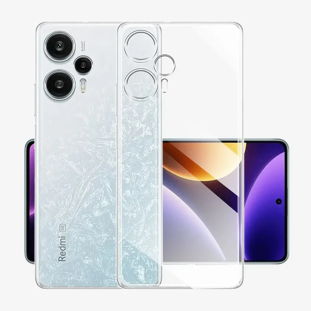 Custodia Trasparente Per Xiaomi Poco F5 (6.67") - Cover Sottile In TPU Morbido, Anti-ingiallimento, Anti-graffio