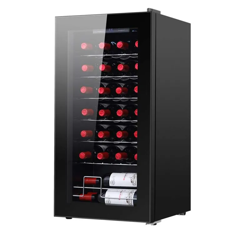 210L R600a vertical glass door stand up display Wine coolers Beverage coolers
