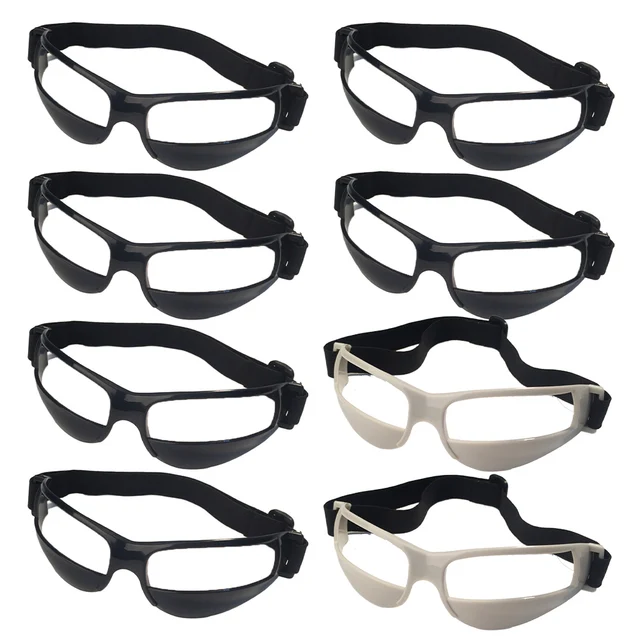 8pcs Basketball Training Spectacles Dribbling Glasses for Youth Designed to Support Head Up Dribbling and Vision Improvement