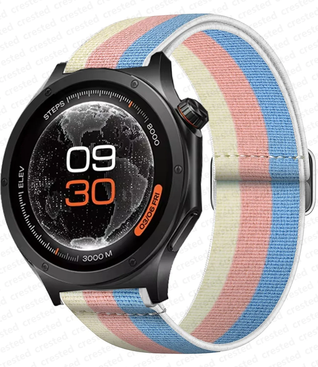 Adjustable Nylon Strap for Smartwatches - Elastic Bracelet Band Accessory