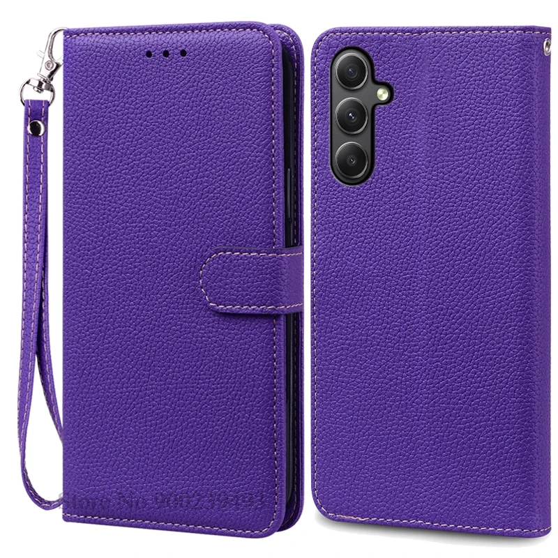 Elegant Leather Wallet Flip Case for Samsung Galaxy M35 5G