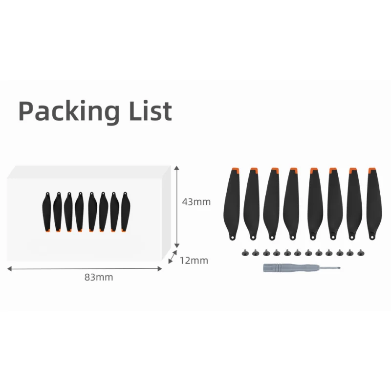 Drone Propellers Propeller Replacement Parts 8Pcs For DJI Mini 3/4 Pro Flying Again with Replacement Prop Blades Raised Drone Landing Pad Protect Accessories Set drone propeller blades drone propeller