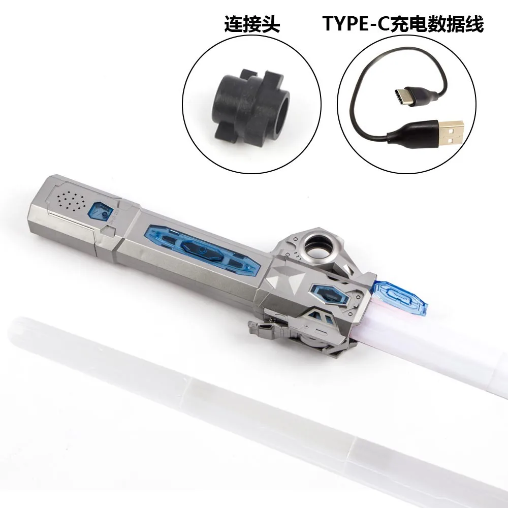 MYJCK Retractable Lightsaber Finger Rotating Laser Sword Flash Luminous Sound Cos Force Duels Battle Toy For Kids Adult Gifts