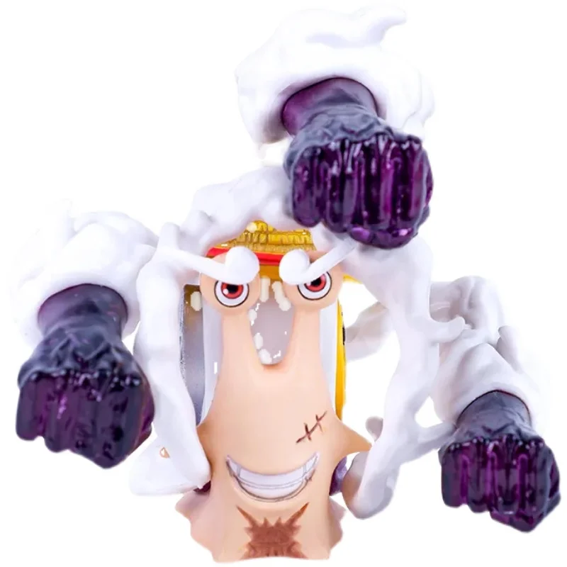 

7.5cm Japanese Manga One Piece Anime Figure Den Den Mushi Nikka Luffy Action Figures Small Children's Toy Model Doll