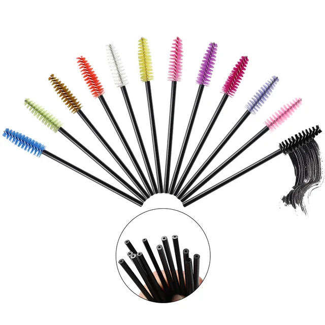 Brosses à cils jetables en cristal, baguettes de Mascara, applicateur, en diamant, outils de maquillage pour femmes, 50 pièces
