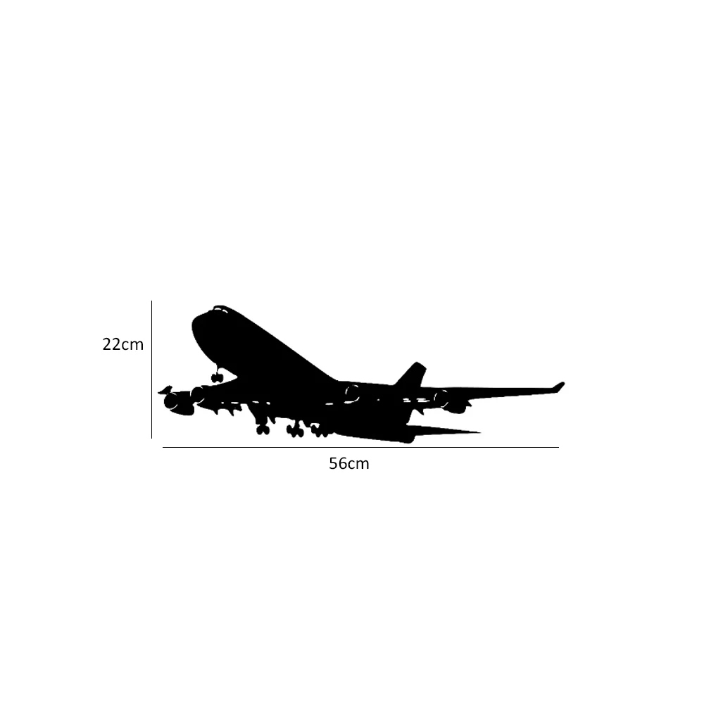 Realistic Aircraft Wall Decals Removable Airplane Vinyl Wall Sticker For Home Kids Room & Living Room Decoration wall stickers wall sticker home decoration accessories
