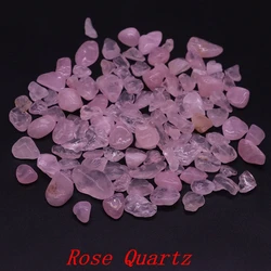 Colorful Natural Crystal Gravel for Home Decor and Healing Energy (Rose Quartz)